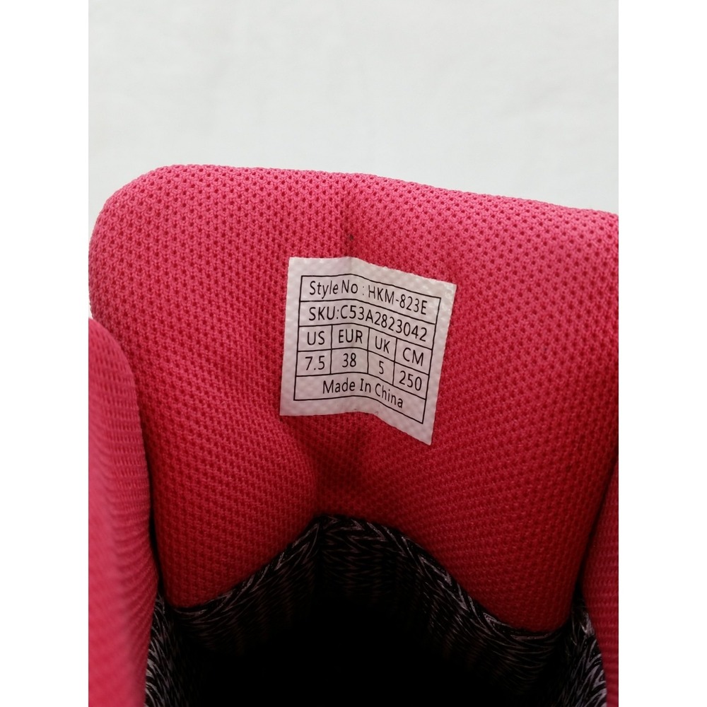 Women's CLORTS HKM-823E All Terrain Gray Pink Suede Hiking Trail Boots Shoes 7.5 - Picture 13 of 13